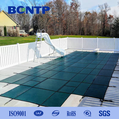 China Factory 100% PP Safety Swimming Pool Cover Mesh Fabric ROLL material