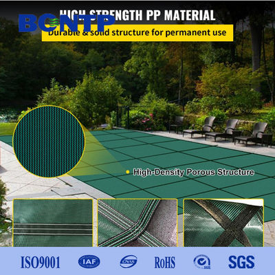 China Factory Durable PP Mesh Inground Swimming Pool Cover Winter Cover for Safety Protection finished products