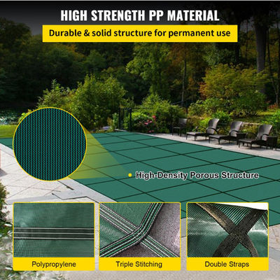China Factory Durable PP Mesh Inground Swimming Pool Cover Winter Cover for Safety Protection finished products