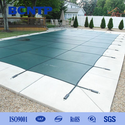 Cobertura de segurança de piscina 18x36ft retângulo Inground Cobertura de segurança de piscina rede verde para piscina